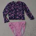 UMELOK Toddler and Little Girls Rash Guard Sets with Bikini Bottoms Swimwear, Size: 3T