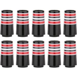 Golf Builder 10pcs Custom Tip .355 Golf Ferrules for Taper Tip Iron Wedge (Red Ring)