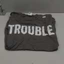 Where I Go Trouble Follows Funny Matching Couples Humor T-Shirt, XL