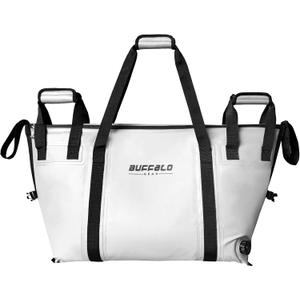 Buffalo Gear Insulated Fish Cooler - 27.5QT 58QT Waterproof Flat Bottom Bag, Leakproof and Fishing Kill Bag, 35.5*11.8*17.7"