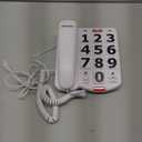 Landline Phones for Seniors, Adjustability Features, One-Touch Dialling,Big Button Phone for Seniors, Hard of Hearing Retro Telephone Corded Phones, with Handsfree Function (EX-LD-265)