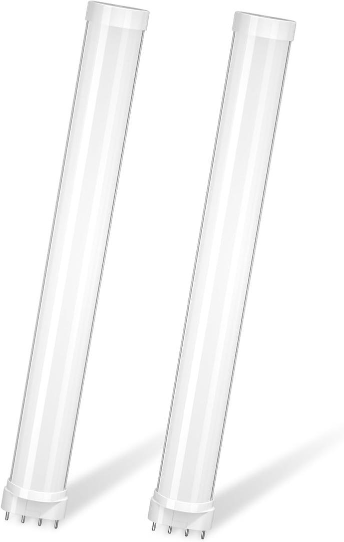 2G11 4 Pin Base LED Light Bulb, 12W Natural White 4000K 2G11 LED Light Replace 24W CFL/Compact Fluorescent Lighting 12.6 Inches for Recessed Cans Ceiling Fixtures (Remove or Bypass Ballast)