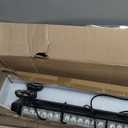 34inch 166 LED Emergency Rooftop Strobe Lights Bar Flashing Safety Traffic Advisor Warning Hazard Snow Plow Light W/Magnet Base for Work Trucks Vehicles Construction Tow Pickup Blue White