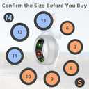 Silicone Protector Compatible With Oura Ring Gen 3, 3Pack Elastic Cover for Working Out (M 11/12/13, Black+Blue+Clear)