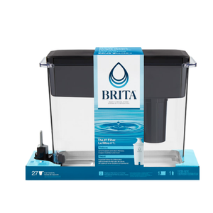 Brita UltraMax Large Water Dispenser With Standard Filter, BPAFree, Reduces Copper, Cadmium and Mercury Impurities, Lasts 2 Months or 40 Gallons, Includes 1 Filter, Kitchen Accessories, Large 27Cup
