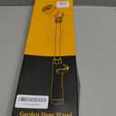 FANHAO Metal Garden Hose Wand, 16-Inch Heavy Duty Watering Wand with 9 Spray Patterns, 180 Rotating Long Garden Hose Nozzle Thumb Flow Control, Ideal to Water Hanging Baskets and Shrubs -Yellow