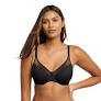 Bali Women's One Smooth U Ultra Light Illusion Neckline Underwire Bra, Black,42D