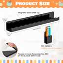 2 Pack Magnetic Shelf for Whiteboard, Magnetic Book Shelf for Kids Rooms, 17 Inch Reusable Acrylic Magnetic Shelves with Pen Holder, Floating Display Shelf for Classroom, Office, Kitchen, Kids Room