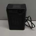 Lerat Electric Space Heater, Small Heater for Indoor Use, 1200W PTC Fast Heating Portable Heater, Overheat & Tip-Over Protection, Heating & Fan Modes for Bedroom, Office, Camping, Black