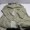 Zilcremo Women Denim Shirt Chambray Collared Jean Shirts Long Sleeve Pocket Button Down Blouses (XX-Large, Green)