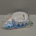 Kids Drum Set 8 Inch Wooden Toy Drum with Adjustable Strap 2 Drumsticks Educational Sensory Musical Instrument Toy Set for Toddlers Kid Baby Boys Girls Gift(Blue Triangle Style)