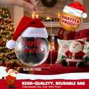 2 x Santa Fluff Ornament, Hilarious White Elephant Gifts, 3.15" Unique Christmas Ornaments for 2025 Xmas Tree Decor, Ugly Stocking Stuffer Ideas Gag Gift (1 Pack)