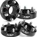 KSP 6X5.5 Wheel Spacers for Silverado Sierra,1.5"(38mm) Real Forged Spacers with 78.1mm Hub Bore M14x1.5 Studs fit for Tahoe Avalanche Express Suburban Sierra Yukon (black)