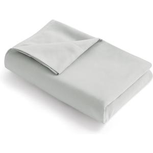 FLXXIE Twin Flat Sheet - Brushed Microfiber Flat Sheet Only - Soft and Fade, Wrinkle-Free, Stain Resistance Flat Bed Sheet - Hotel Quality Top Sheet - (Twin, Light Grey)
