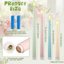 Rossesay 24 Pcs Flameless LED Taper Candles Battery Operated Candle Flameless Candlesticks Flickering for Halloween Christmas Church Wedding(K, 8.58'', 9.69'', 10.98'', 12.91'', 12.8'', Multicolored)