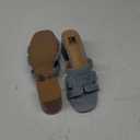 SM New York Women's Blue Woven Sandals, 8