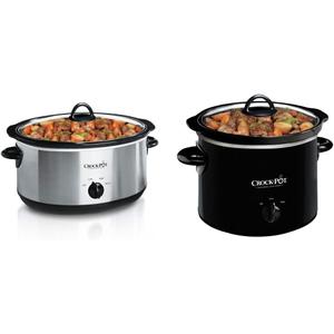 Crock-Pot 7 Quart Oval Manual Slow Cooker and Crock-Pot Small 2 Quart Round Manual Slow Cooker