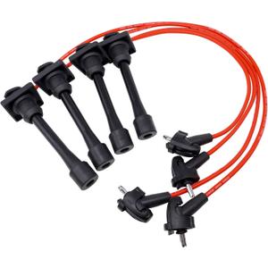 HiSport Spark Plug Coil Wires Ignition Coil Harness Replacement for Geo Prizm Toyota Celica Corolla 1.6L 1.8L 1993-1997 Replace 94853682, 9091922327, 71-4168, 6714168, 9485368, 55910, Set of 4