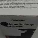 Automatic Soap Dispenser Liquid Touchless: 9oz Black Plastic - Rechargeable Electric Smart 3 Level Adjustable Auto Hand Soap Dispenser - Dish Bathroom Kitchen (Black Gel Type)