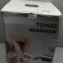 SereneLife Towel Warmer Bucket - Compact 23L Bathroom Towel Heater with Essential Oils Disc Holder, Adjustable Timer, Auto Shut-Off, Power Cord Storage & LED Display, Fits 2 Oversized Towels (White)