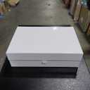 13"X9"X4" Large White Magnetic Gift Box with Lid and Ribbon for Presents