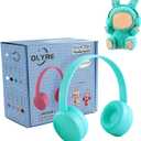 2 x Olyre Mini Doll Headphones 17cm 1/6 BJDs, Doll Accessory, Blue(No Doll) | Miniature headset for trendy toy dolls; Decorative headwear; 17cm 6.69" Dolls & 1/6 BJDs