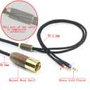4-pin XLR Balanced Cable Compatible with Hifiman Sundara, Ananda, Arya, HE400SE, HE4XX, Edition XS Headphone Dual 3.5mm Male 6N OCC Copper Silver Plated Cord Walnut Wood Shell 6.6ft