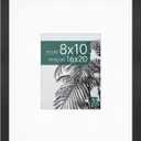 MCS Studio Gallery 16x20 Matted Photo Frame with 8x10 Picture Display, Black Woodgrain Engineered Wood Vertical & Horizontal Wall Hanging Large Picture Frame for Photos & Art Prints (1-Pack)