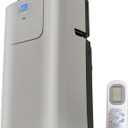 Whynter Portable Air Conditioner 12,000 BTU with Dual Hose Dehumidifier & Cooling Fan for 400 Sq Ft Rooms, Includes AC Unit Window Kit Elite ARC-122DS (7,000 SACC), Silver