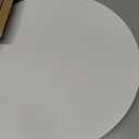 19.6" Extra Large Round Wooden Decorative Tray with Handles,White