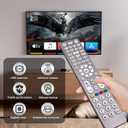 Universal Remote Control for TVs, DVD/Blu-Ray Player, Streaming Players, Soundbar Speaker, Cable Box, Satellite-Easy Paired 8 in 1 Universal Remote with Backlit Buttons