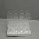 Glass Cylinder Bud Vases for Centerpieces, Set of 12 Clear Small vases,Handmade Slim Flower Vases Wedding Table Decor for Single Rose vases Bulk, Home Aesthetic Desk Decor, Party Decorations,7.5"