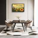Sunflower Large Wall Art for Living Room Big Sunflower Hummingbird Pictures Canvas Wall Decor Inspirational Painting Artwork Motivational Framed Decoration for Bedroom Bathroom Office 24"x36"