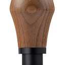 Normcore 58mm Espresso Coffee Tamper V4 - Spring Loaded Tamper With Titanium PVD Coating Flat Base -15lb / 25lb / 30lbs Replacement Springs, Genuine American Walnut Handle