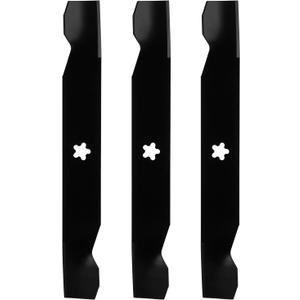 Lawn Mower High Lift Blades Replace for Craftsman Husqvarna Poulan AYP 50 inch Deck 137380 156468 532137380 GT 200 GTH 220 GTH 2250 2350 2550 PP20H50J PP20H50JA PP22H50K PP22H50KA, 3 Pack