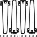Enenes 3PCS Folding Hairpin Table Legs 21 Inch Heavy Duty Steel Legs, Tool-Free Installation Space-Saving Design for Coffee Tables, Desks, Indoor Outdoor Furniture with Screws