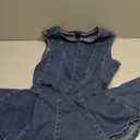 KDF Denim Dress for Women Sleeveless Babydoll Tank Jean Dress Slim Fit A-Line Summer Dresses for Women 2026 (Blue, M)