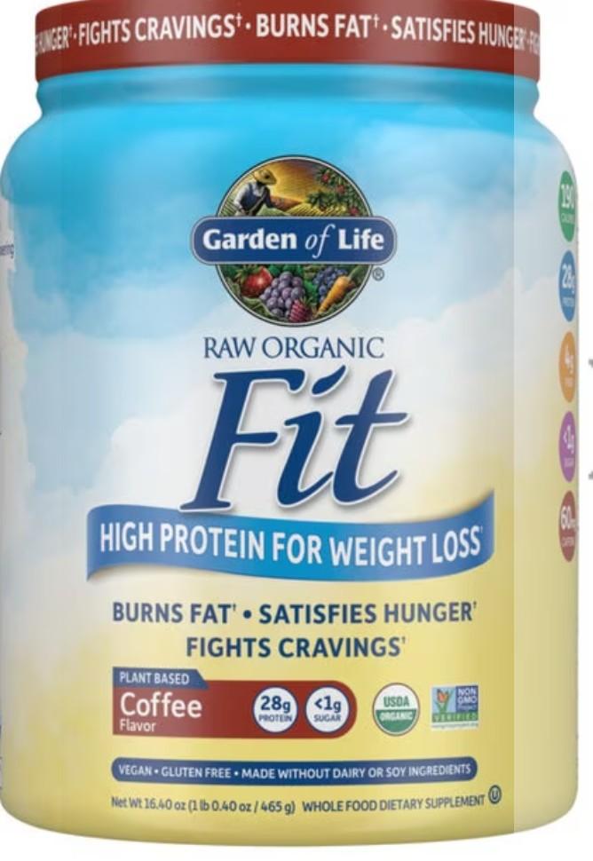 Raw Organic Fit Protein Coffee 16.4oz (465g) Powder
