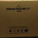 ProsourceFit Puzzle Exercise Mat  in, EVA Interlocking Foam Floor Tiles for Home Gym, Water-Resistant Mats Workout Equipment, Floor Padding for Kids, Black, 24 in x 24 in x  in, 48 Sq Ft - 12 Tiles