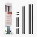 Sheffield Home Curtain Rod for Window, 1 Inch Diameter, Iron Customizable Window Curtain Rod, Matte Black, 20"-66"