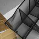 Mind Reader Countertop Organizer, 2-Tier Office Breakroom Supply Caddy, Metal Mesh, Black