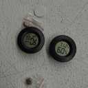 Mini Hygrometer Thermometer Digital Humidity Meter Indoor/Outdoor Humidity Monitor Reptile Thermometer for Humidors Greenhouse Garden Cellar Fahrenheit()/ Celsius() 2 Pack