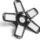 [Upgraded] LED Garage Light,400 Watt Equivalent 6500K,Cool Daylight White LED Area Light,E26/E27 Medium Base,for Outdoor Factory Warehouse Barn Backyard and More,Super Bright (1 Count (Pack of 1))