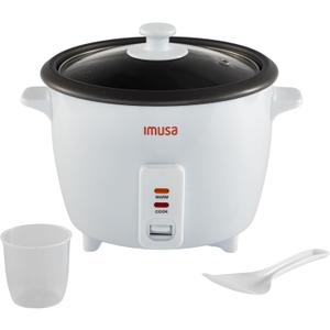IMUSA Electric Rice Cooker 10 Cup Cooked 5 Cup Uncooked – Ceramic Nonstick Pot, Multi Cooker for Rice, Quinoa, Oatmeal, Stew – Keep Warm – Compact for Kitchen Dorm RV