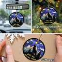 Wolf Lovers Ornament Christmas 2025, Woodland Wild Animal Ornaments for Christmas Tree, Wolf Wooden & Acrylic Ornament Decorations, Gifts for Animal Lovers, Girls, Women, Just a Girl Who Loves Wolves