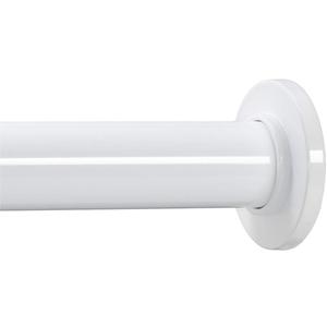 Ivilon Tension Curtain Rod - Spring Tension Rod for Windows or Shower, 54 to 90 Inch. White
