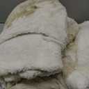 Dowin Heated Throw Blanket, Tie Dye Faux Fur Electric Blanket Throw 50"x 60" with 5 Fast Heating Levels& 4 Hrs Auto Off, ETL&FCC Certification Heating Throw, Home Office Use Beige