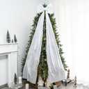 Christmas Tree Topper Bow67x16 Inch Extra Large Room Decor Ribbon Bow for Wedding Engagement Birthday PartyGiant Xmas Bow Decorations for Home Wreath Door Wall(White Silver)