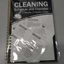 2 x ADHD Cleaning Planner, Cleaning Schedule and Checklist, Undated Daily and Weekly Household Cleaning Checklist Planner, Organize Your Home to Keep Neat and Stress-Free (Black)
