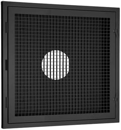 2'x2' Lay-In Return Grille with Egg Crate Filter Grid (1 Pack,Black)